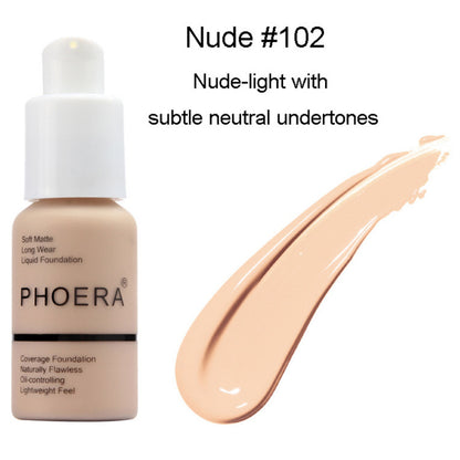 Explosive Press Oil Control Matte Concealer Foundation Cream | Natural Color, Long-Lasting Coverage