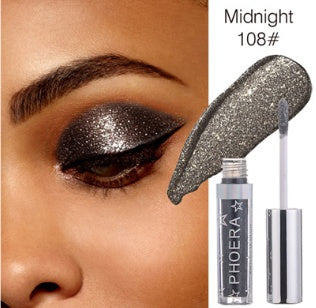 PHOERA Magnificent Metals Glitter & Glow Liquid Eyeshadow - 12 Stunning Colors for Sparkling Eye Makeup