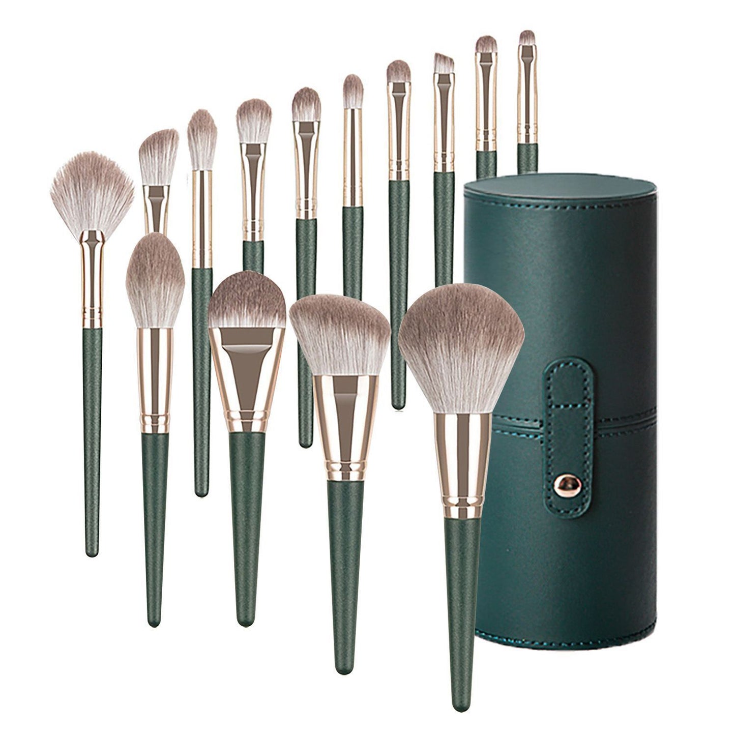 Green Cloud 14-Piece Professional Makeup Brush Set – Ultimate Beauty Kit