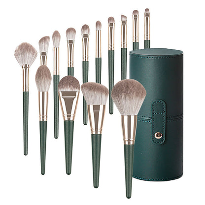 Green Cloud 14-Piece Professional Makeup Brush Set – Ultimate Beauty Kit