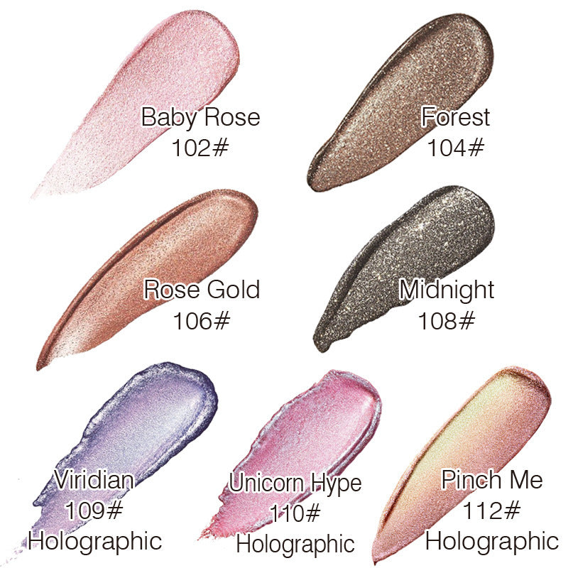 PHOERA Magnificent Metals Glitter & Glow Liquid Eyeshadow - 12 Stunning Colors for Sparkling Eye Makeup