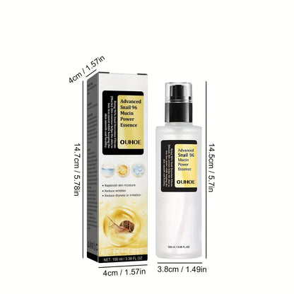 Snail Mucin Power Essence Moisturizer 100ml | Ultra-Hydrating Serum with Snail Secretion Filtrate for Reducing Dark Spots, Fine Lines, and Skin Repair – Achieve Radiant, Youthful Skin!