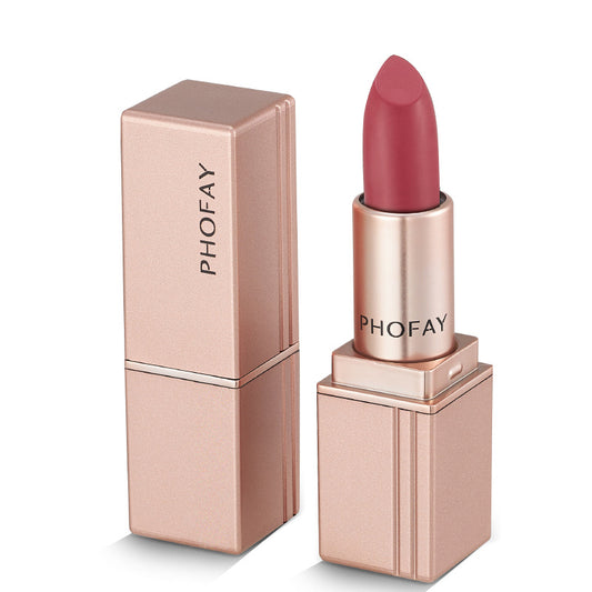 PHOFAY Matte Lipstick | Long-Lasting, Bold Color for Smooth & Elegant Lips