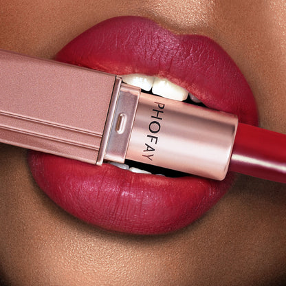 PHOFAY Matte Lipstick | Long-Lasting, Bold Color for Smooth & Elegant Lips