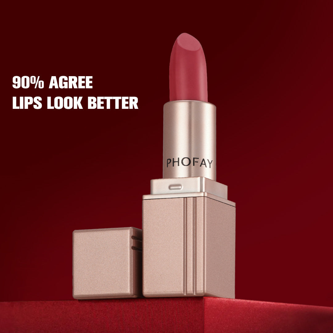 PHOFAY Matte Lipstick | Long-Lasting, Bold Color for Smooth & Elegant Lips