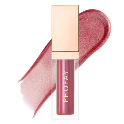 PHOFAY Ultra-Glossy Lip Gloss - High-Shine, Moisturizing, Non-Sticky, Long-Lasting Lip Shine for Perfect Pout