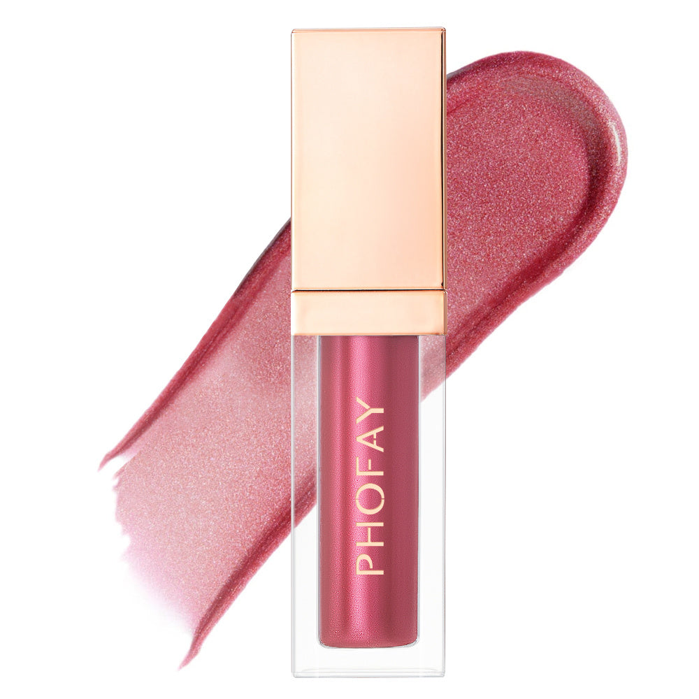 PHOFAY Ultra-Glossy Lip Gloss - High-Shine, Moisturizing, Non-Sticky, Long-Lasting Lip Shine for Perfect Pout