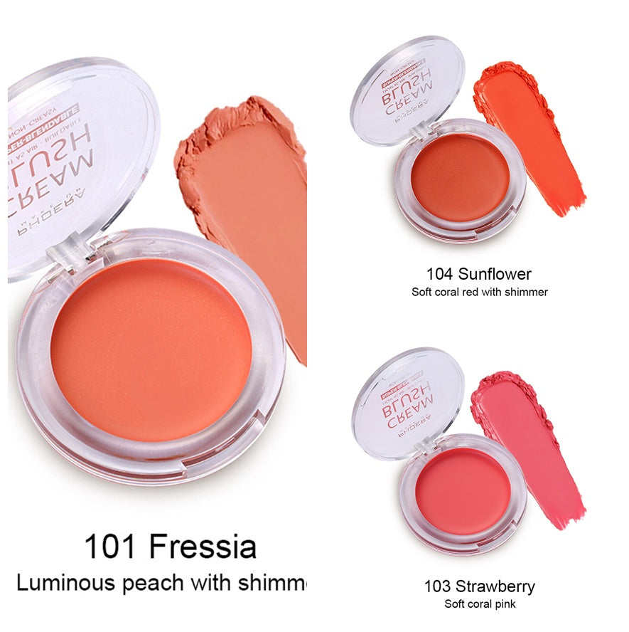 PHOERA Cream Blush - Lightweight Brightening Formula for a Natural, Radiant Glow | Perfect for All Skin Types