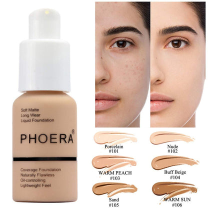 Explosive Press Oil Control Matte Concealer Foundation Cream | Natural Color, Long-Lasting Coverage