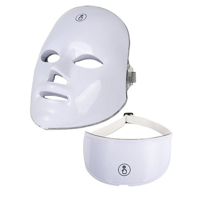 Colorful LED Facial Beauty Mask Device for Skin Care & Anti-Aging Treatment