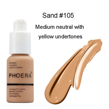 Explosive Press Oil Control Matte Concealer Foundation Cream | Natural Color, Long-Lasting Coverage