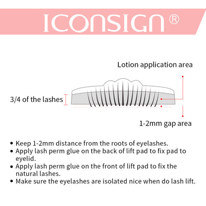 ICONSIGN Lash Lift Kit - Professional Eyelash Perming & Curling for Long-Lasting Lift | Premium Eye Makeup Tools for Beautiful Lashes