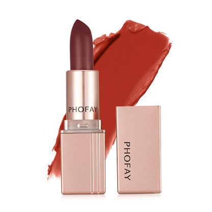 PHOFAY Matte Lipstick | Long-Lasting, Bold Color for Smooth & Elegant Lips