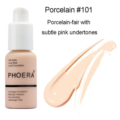 Explosive Press Oil Control Matte Concealer Foundation Cream | Natural Color, Long-Lasting Coverage