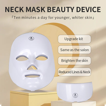 Colorful LED Facial Beauty Mask Device for Skin Care & Anti-Aging Treatment