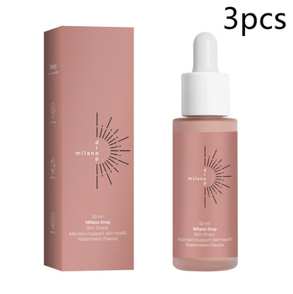 Self-Tanning Serum Drops for Face & Body | Dark Bronzer, Fine Line Repair, Outdoor & Tanning Bed use