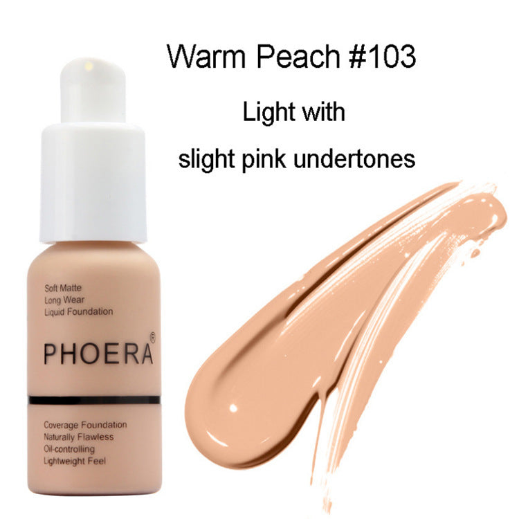 Explosive Press Oil Control Matte Concealer Foundation Cream | Natural Color, Long-Lasting Coverage