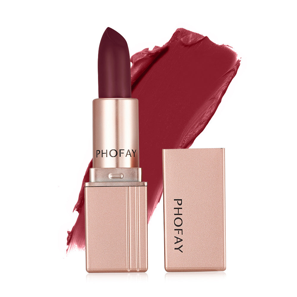 PHOFAY Matte Lipstick | Long-Lasting, Bold Color for Smooth & Elegant Lips