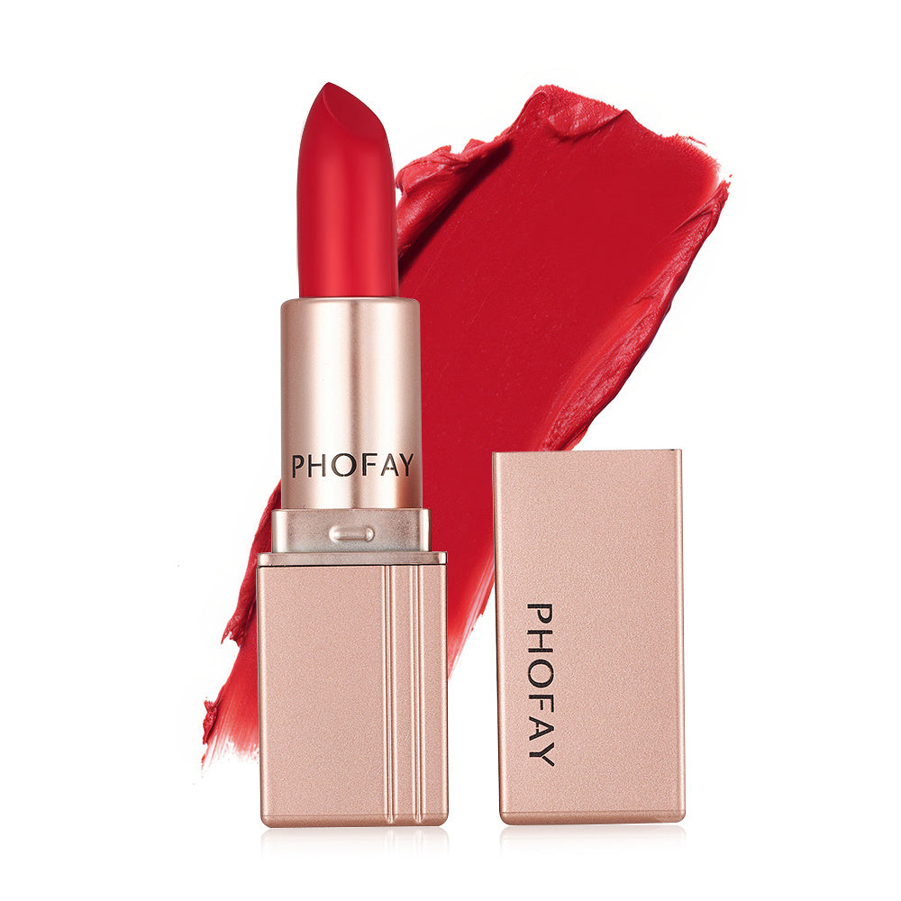 PHOFAY Matte Lipstick | Long-Lasting, Bold Color for Smooth & Elegant Lips