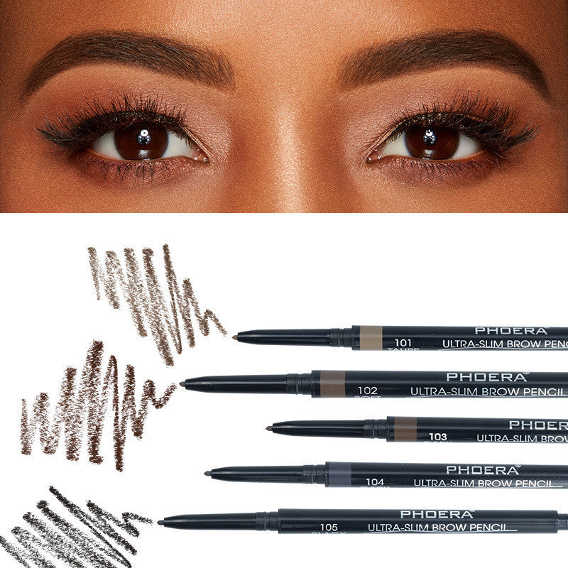 PHOERA 5-Color Ultra-Fine Eyebrow Pencil – Precision, Long-Lasting & Natural Definition