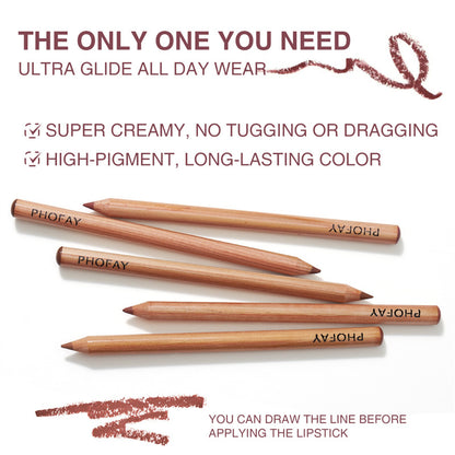 PHOFAY Nude Lipliner Kit | Long-Lasting Precision for Defined, Naturally Beautiful Lips – Ideal for Everyday Makeup