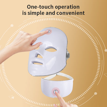 Colorful LED Facial Beauty Mask Device for Skin Care & Anti-Aging Treatment