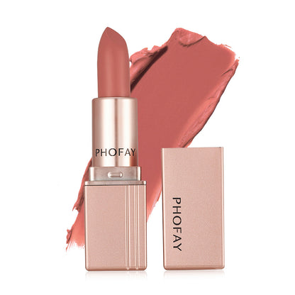 PHOFAY Matte Lipstick | Long-Lasting, Bold Color for Smooth & Elegant Lips