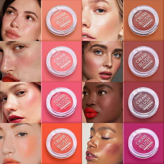 PHOERA Cream Blush - Lightweight Brightening Formula for a Natural, Radiant Glow | Perfect for All Skin Types