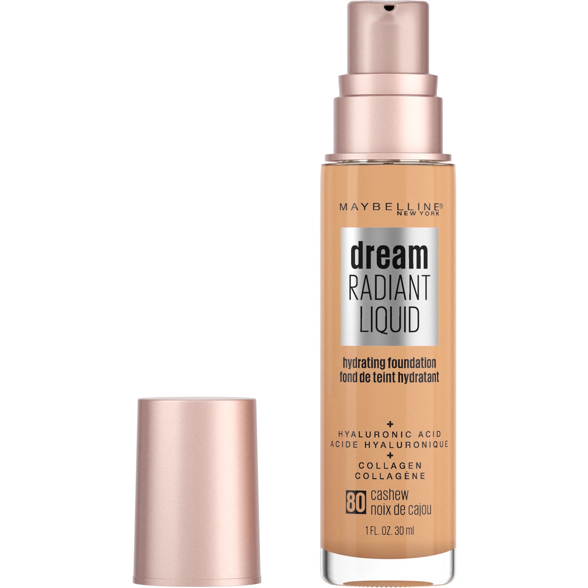 Dream Radiant Liquid Medium Coverage Hydrating Foundation, Cashew, 1 Fl. Oz.