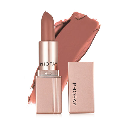 PHOFAY Matte Lipstick | Long-Lasting, Bold Color for Smooth & Elegant Lips