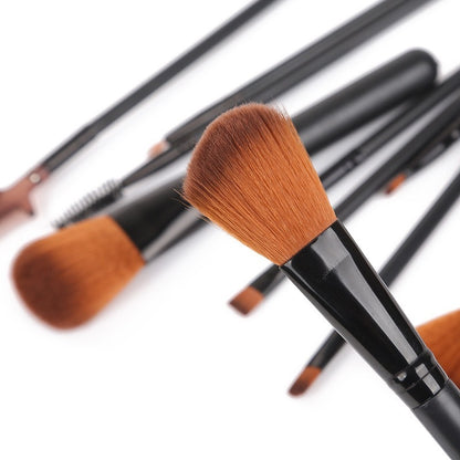 12PCS Makeup Brush Set for Blush, Eyeshadow, Eyelash & Highlighter Application - Professional Cosmetic Brushes